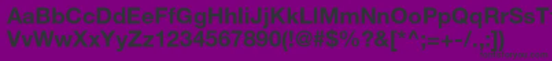 HelveticaneueltstdBd Font – Black Fonts on Purple Background