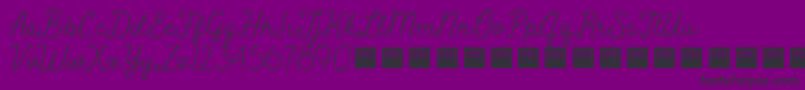 PeakTimesDemo Font – Black Fonts on Purple Background