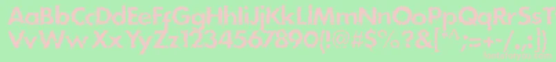 Stain Font – Pink Fonts on Green Background