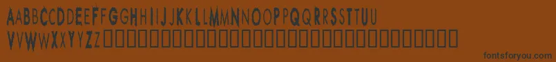 Rippcuc Font – Black Fonts on Brown Background