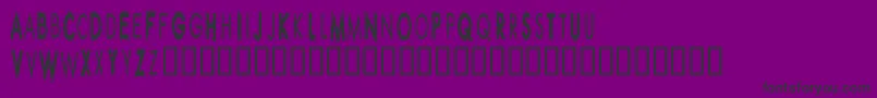 Rippcuc Font – Black Fonts on Purple Background