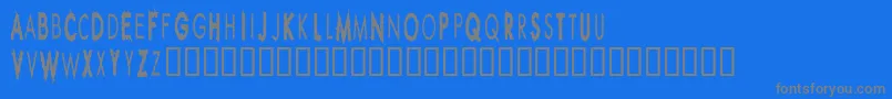 More about Rippcuc Font Rippcuc Font – Gray Fonts on Blue Background