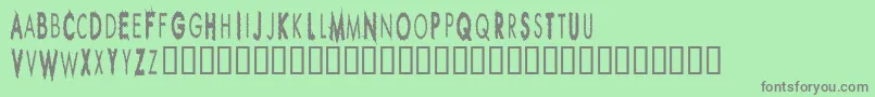 Rippcuc Font – Gray Fonts on Green Background