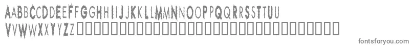 フォントRippcuc – 白い背景に灰色の文字