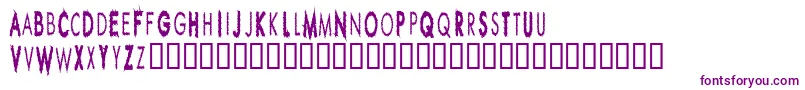 Więcej informacji o czcionce Rippcuc Czcionka Rippcuc – fioletowe czcionki na białym tle