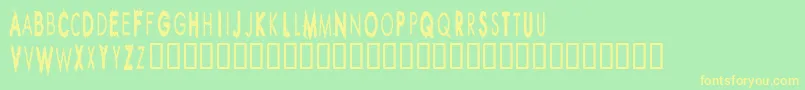 More about Rippcuc Font Rippcuc Font – Yellow Fonts on Green Background
