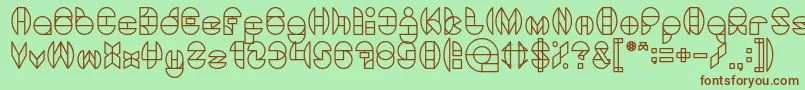 DragonFlyLight Font – Brown Fonts on Green Background