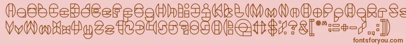 DragonFlyLight Font – Brown Fonts on Pink Background