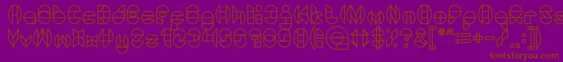 DragonFlyLight Font – Brown Fonts on Purple Background