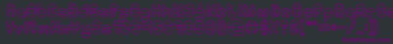 DragonFlyLight Font – Purple Fonts on Black Background