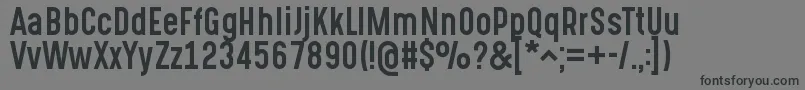 GotchaGothicRegular Font – Black Fonts on Gray Background