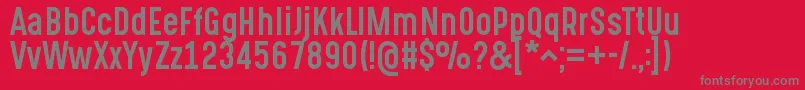 GotchaGothicRegular Font – Gray Fonts on Red Background