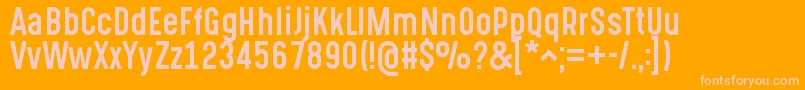 GotchaGothicRegular Font – Pink Fonts on Orange Background