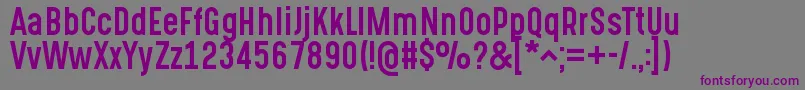 GotchaGothicRegular Font – Purple Fonts on Gray Background