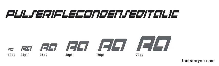 PulseRifleCondensedItalic Font Sizes