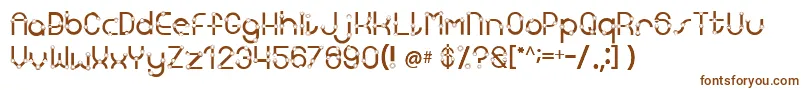 Kingscross Font – Brown Fonts on White Background