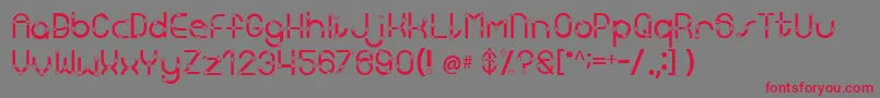 Kingscross Font – Red Fonts on Gray Background