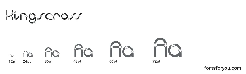 Kingscross Font Sizes