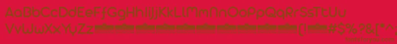 AristaProAlternateRegularTrial Font – Brown Fonts on Red Background