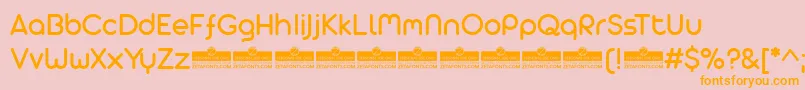 AristaProAlternateRegularTrial Font – Orange Fonts on Pink Background
