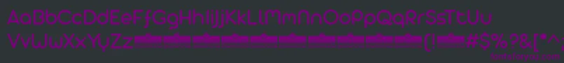 Шрифт AristaProAlternateRegularTrial – фиолетовые шрифты на чёрном фоне