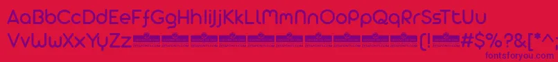 AristaProAlternateRegularTrial Font – Purple Fonts on Red Background