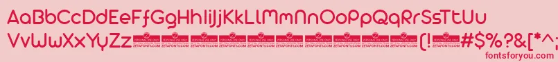 AristaProAlternateRegularTrial Font – Red Fonts on Pink Background