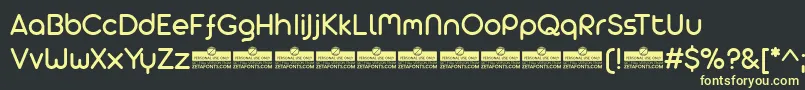 AristaProAlternateRegularTrial Font – Yellow Fonts on Black Background