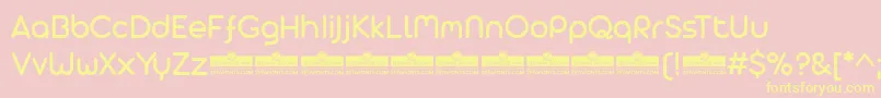 AristaProAlternateRegularTrial Font – Yellow Fonts on Pink Background