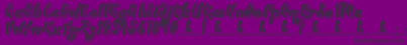 Шрифт GoingRogue – чёрные шрифты на фиолетовом фоне