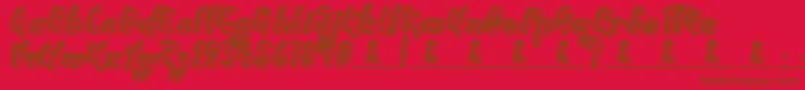 GoingRogue Font – Brown Fonts on Red Background
