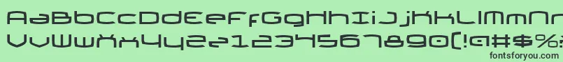 ThundergodIi Font – Black Fonts on Green Background