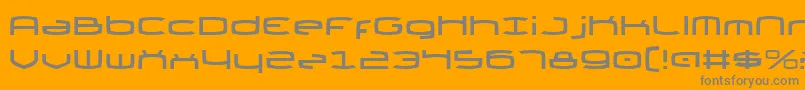 ThundergodIi Font – Gray Fonts on Orange Background