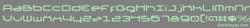 ThundergodIi Font – Green Fonts on Gray Background