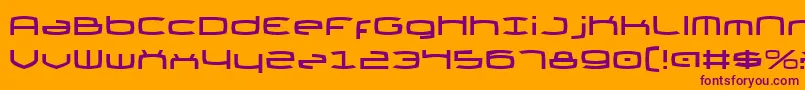 ThundergodIi Font – Purple Fonts on Orange Background