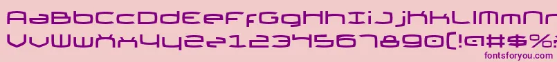 ThundergodIi Font – Purple Fonts on Pink Background