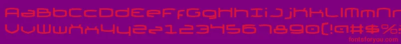 ThundergodIi Font – Red Fonts on Purple Background