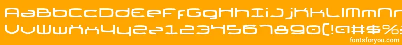 ThundergodIi Font – White Fonts on Orange Background