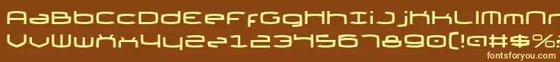 ThundergodIi Font – Yellow Fonts on Brown Background