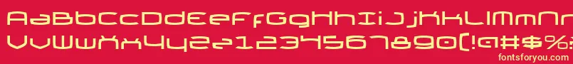 ThundergodIi Font – Yellow Fonts on Red Background