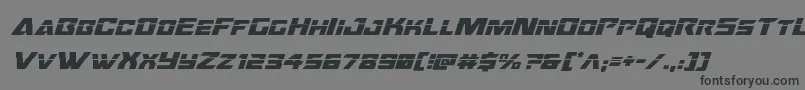 Oceanicdriftlaserital Font – Black Fonts on Gray Background