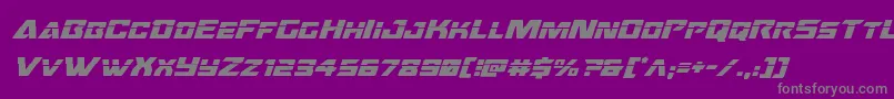 Oceanicdriftlaserital Font – Gray Fonts on Purple Background