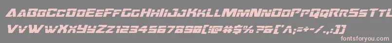 Oceanicdriftlaserital Font – Pink Fonts on Gray Background