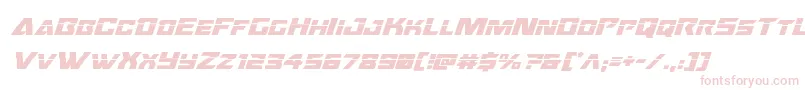 Oceanicdriftlaserital Font – Pink Fonts on White Background