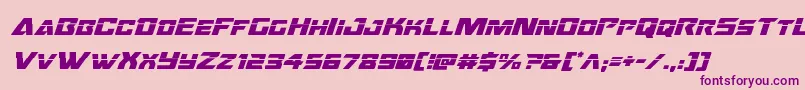 Oceanicdriftlaserital Font – Purple Fonts on Pink Background