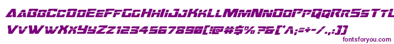 Oceanicdriftlaserital Font – Purple Fonts on White Background