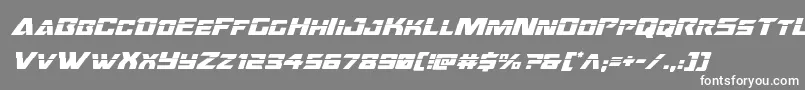 Oceanicdriftlaserital Font – White Fonts on Gray Background