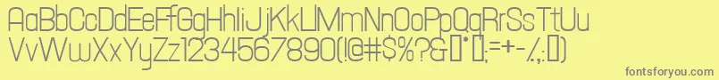 Hallandaletext Font – Gray Fonts on Yellow Background