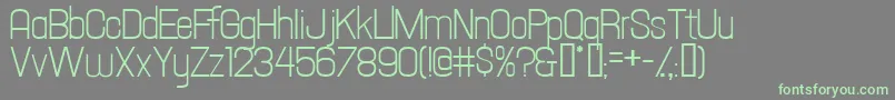 Hallandaletext Font – Green Fonts on Gray Background