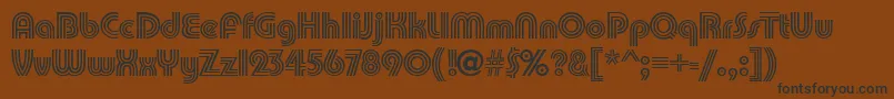 PumpkindbNormal Font – Black Fonts on Brown Background